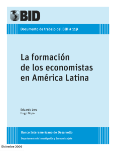 La formación de los economistas en América Latina - Inter