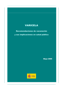 varicela - Ministerio de Sanidad, Servicios Sociales e Igualdad