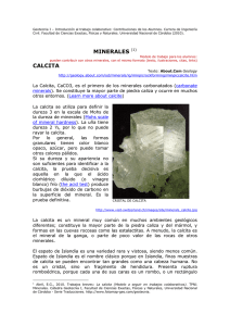 minerales calcita