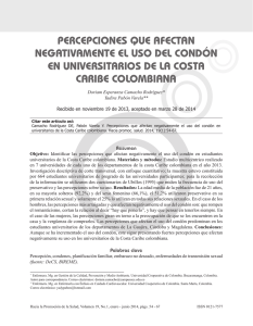 PERCEPCIONES QUE AFECTAN NEGATIVAMENTE EL USO DEL