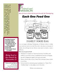 Each One Feed One - Redwood Gospel Mission
