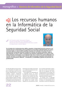 Los recursos humanos en la Informática de la Seguridad Social