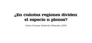 ¿En cuántas regiones dividen el espacio n planos?