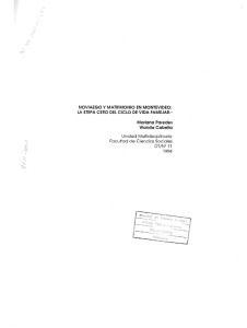 noviazgo y maïrimonio en montevideo: la etepa cero del ciclo de