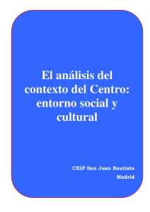 El análisis del contexto del Centro: entorno social y cultural