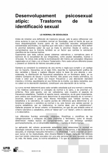 Desenvolupament psicosexual atípic: Trastorns de la identificació