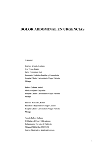 DOLOR ABDOMINAL EN URGENCIAS