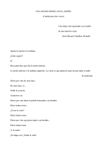 UNA MUJER ESPERA EN EL AND&Eacute;N (Cantata para dos voces