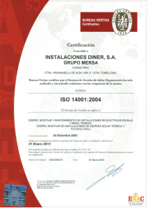 INSTALACIONES DINER, S.A.