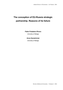The conception of EU-Russia strategic partnership. Reasons of its