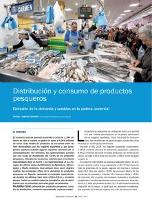 Distribución y consumo de productos pesqueros: Evolución de la