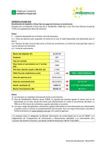 18/12/2015 FÓRMULAS Y EJEMPLOS DEPÓSITO A