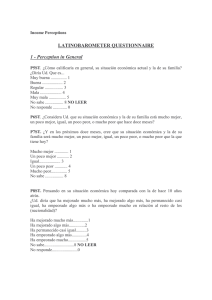 LATINOBAROMETER QUESTIONNAIRE 1