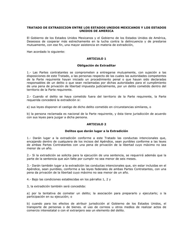 Tratado De Extradicion Entre Los Estados Unidos 0319