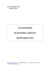 AUTONOMOS ECONOMICAMENTE DEPENDIENTES