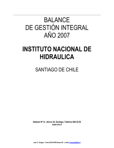 Año 2007 - Instituto Nacional de Hidráulica