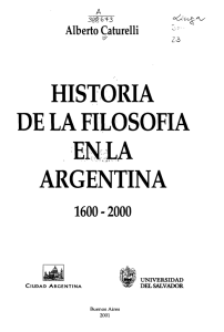 historia de la filosofía argentina