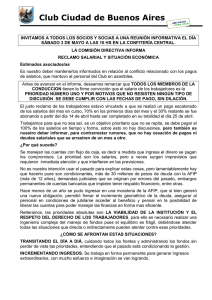 Reclamo salarial y situación económica