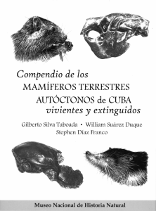 mamiferos terrestres - Red Cubana de la Ciencia