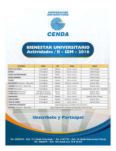 actividades-bienestar-II-sem - Corporación Universitaria CENDA