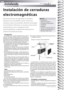 Instalación de cerraduras electromagnéticas