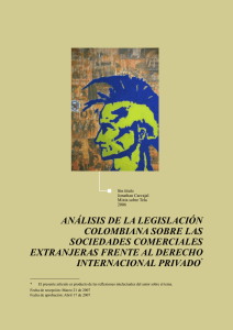 análisis de la legislación colombiana sobre las sociedades