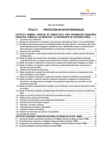 titulo v - Superintendencia de Industria y Comercio