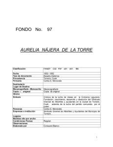 FONDO No. 97 AURELIA NÁJERA DE LA TORRE