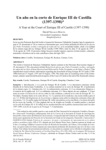 Un a&ntilde;o en la corte de Enrique III de Castilla (1397-1398)