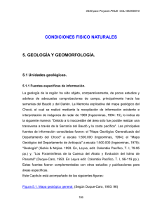 condiciones fisico naturales 5. geología y geomorfología.