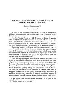 reagc&iuml;on constituci&uuml;nal pr&uuml;dhcida por el extracto de polvo de casa