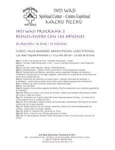 Intiwasi Centro Espiritual - Programa 3 (Español)