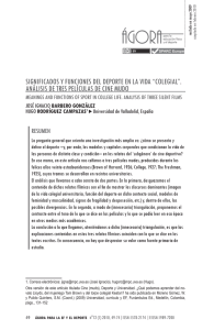 significados y funciones del deporte en la vida “colegial”.