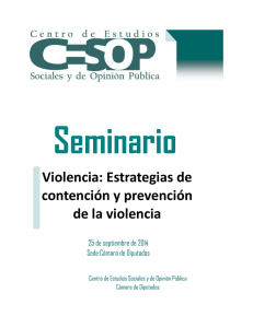Seminario Violencia: Estrategias de contención y prevención de la