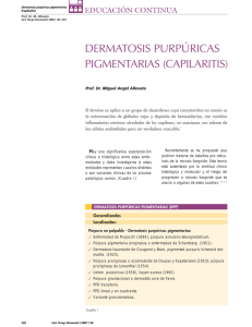 Dermatosis purpúricas pigmentadas
