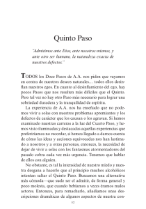 Doce Pasos - Quinto Paso - (pp. 52-59)