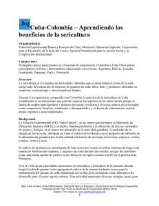 Cuba-Colombia - Aprendiendo los beneficios de la sericultura