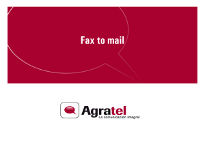 Fax to mail - Agratel • La comunicación integral