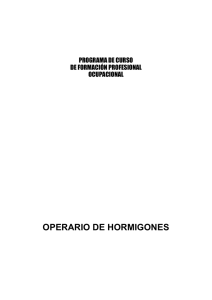 OPERARIO DE HORMIGONES