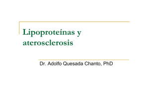 Lipoproteínas y aterosclerosis