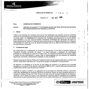 Circular 09 SIC - Superintendencia de Industria y Comercio