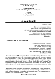 La resiliencia - Escuela Sabática