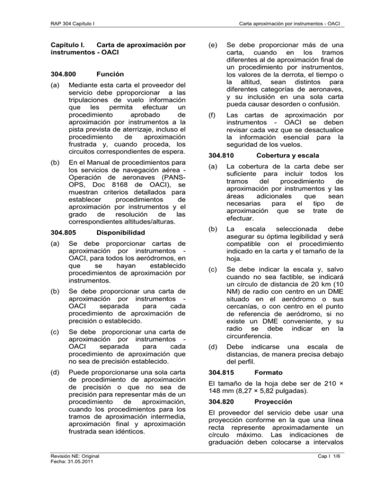 Capítulo I. Carta De Aproximación Por Instrumentos