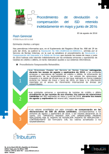 Procedimiento de devolución o compensación del ISD retenido