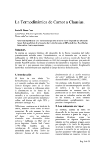 La Termodinámica de Carnot a Clausius