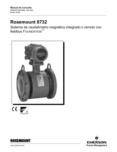Manual: Rosemount 8732 Sistema de caudalímetro magnético
