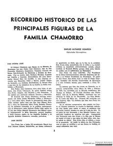 Recorrido histórico de principales figuras de la familia Chamorro