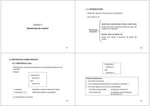 Sentencias de control - ELAI-UPM