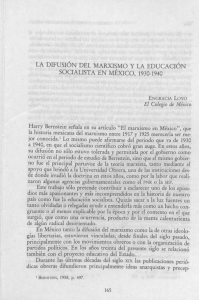 la difusión del marxismo y la educación socialista en mexico, 1930