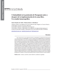 Criminalidad en la península de Paraguaná antes y después de la